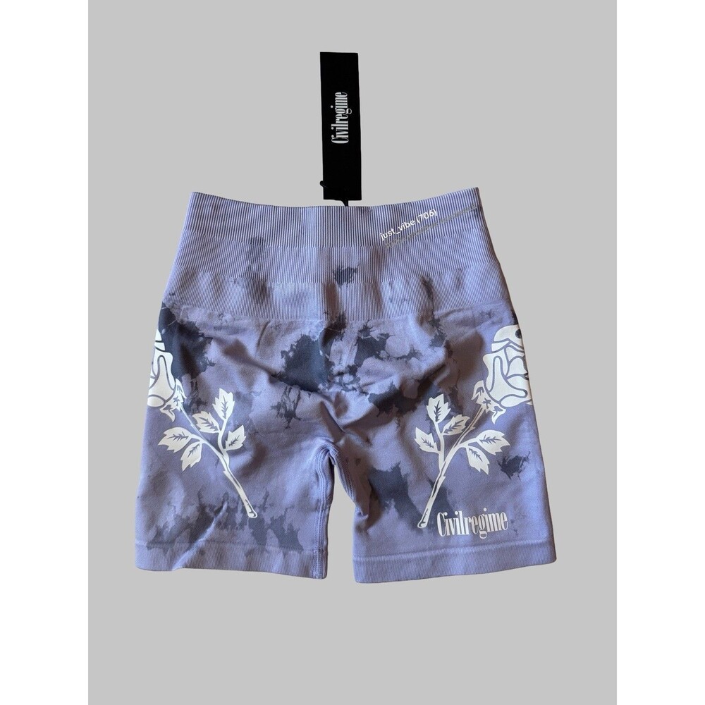Civil Regime Blush Purple Reaper Wash Kelly Seamless Shorts Women’s XSmall NWT